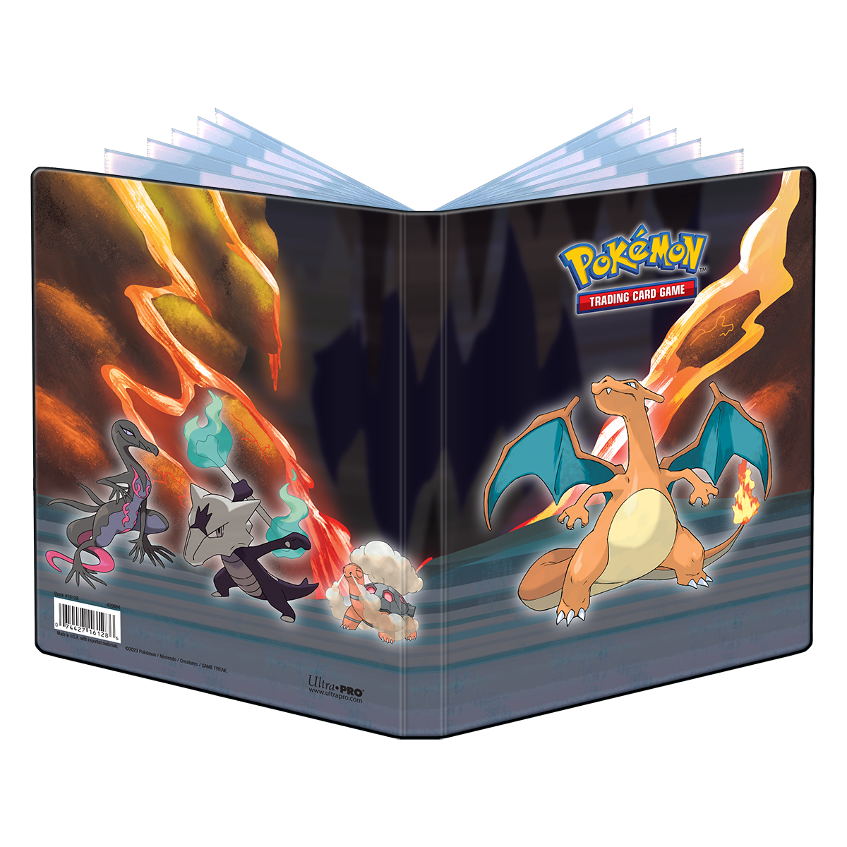 Ultra PRO: 4-Pocket Portfolio - Pokemon (Charizard, Salazzle, Torkoal, and Alolan Marowak)