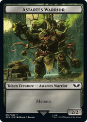 Astartes Warrior // Plaguebearer of Nurgle (Surge Foil) [Universes Beyond: Warhammer 40,000 Tokens]