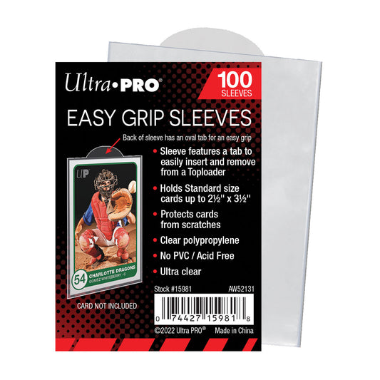 Ultra PRO: 100ct Easy Grip Sleeves (2.5" X 3.5")