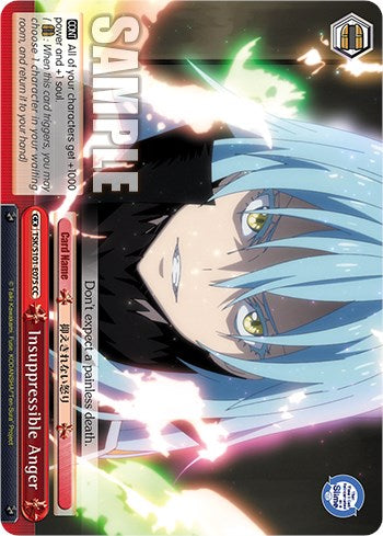Insuppressible Anger [That Time I Got Reincarnated as a Slime Vol.3]