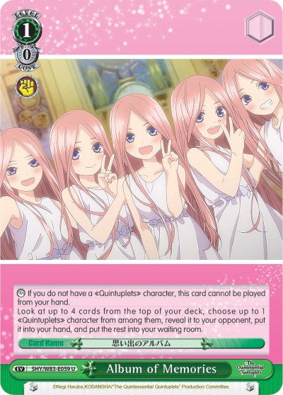 Album of Memories (5HY/W83-E059 U) [The Quintessential Quintuplets]