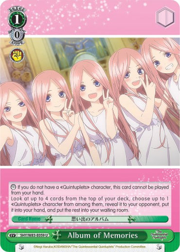 Album of Memories (5HY/W83-E059 U) [The Quintessential Quintuplets]