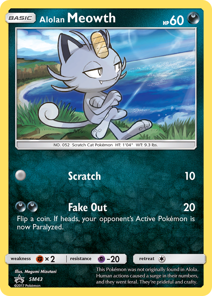 Alolan Meowth (SM43) [Sun & Moon: Black Star Promos]