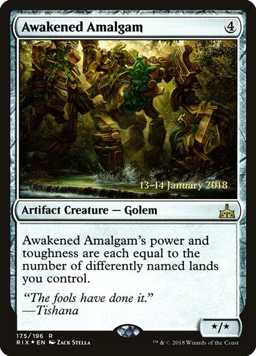 Awakened Amalgam [Rivals of Ixalan Prerelease Promos]