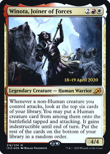 Winota, Joiner of Forces [Ikoria: Lair of Behemoths Prerelease Promos]