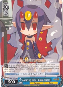 Aspiring Final Boss, Desco (DG/EN-S03-E132 RR) [Disgaea]