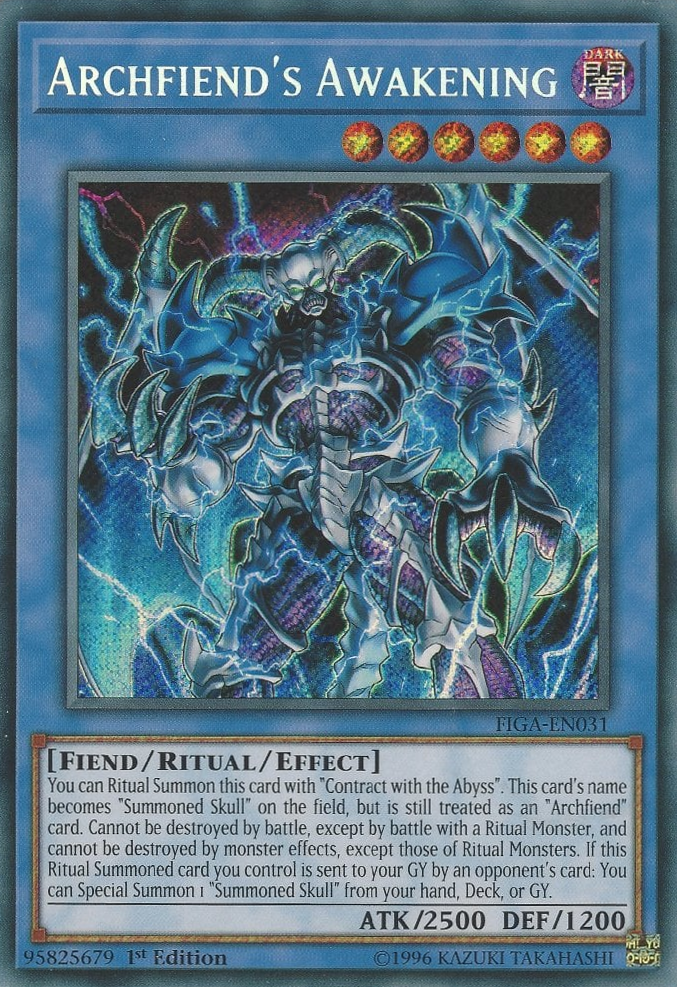 Archfiend's Awakening [FIGA-EN031] Secret Rare