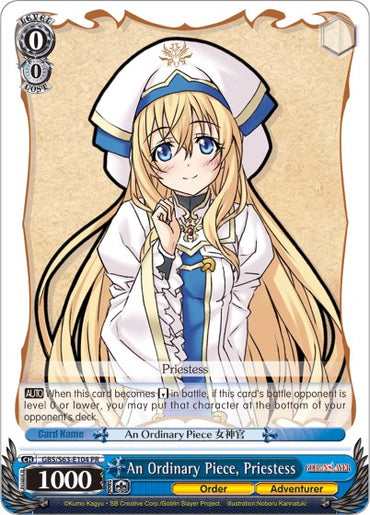 An Ordinary Piece, Priestess (GBS/W63-E104 PR) [Goblin Slayer]