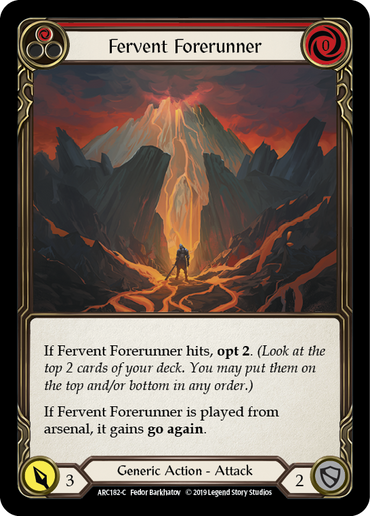 Fervent Forerunner (Red) [ARC182-C] (Arcane Rising)  1st Edition Normal