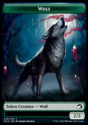 Wolf // Bird Double-sided Token [Innistrad: Midnight Hunt Tokens]