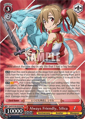 Always Friendly, Silica [Sword Art Online Animation 10th Anniversary]