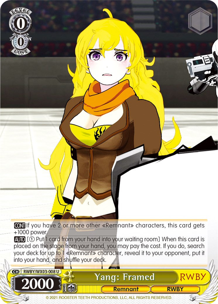 Yang: Framed (RWBY/WX03-008 U) [RWBY]