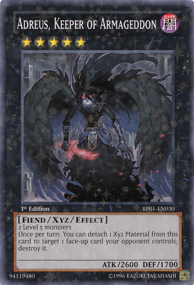 Adreus, Keeper of Armageddon [BP01-EN030] Starfoil Rare