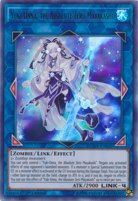 Yuki-Onna, the Absolute Zero Mayakashi [DUOV-EN025] Ultra Rare