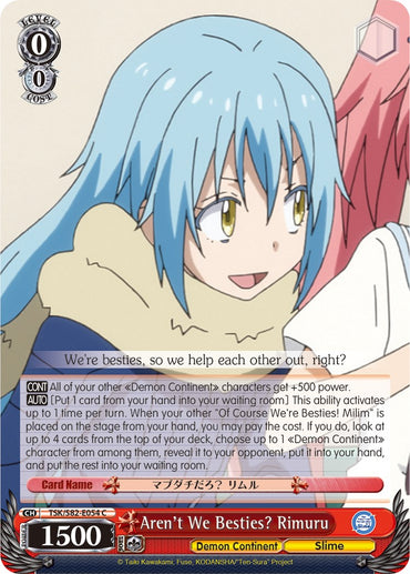 Aren't We Besties? Rimuru (TSK/S82-E054 C) [That Time I Got Reincarnated as a Slime Vol.2]