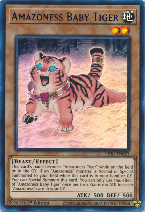 Amazoness Baby Tiger (Purple) [LDS1-EN023] Ultra Rare