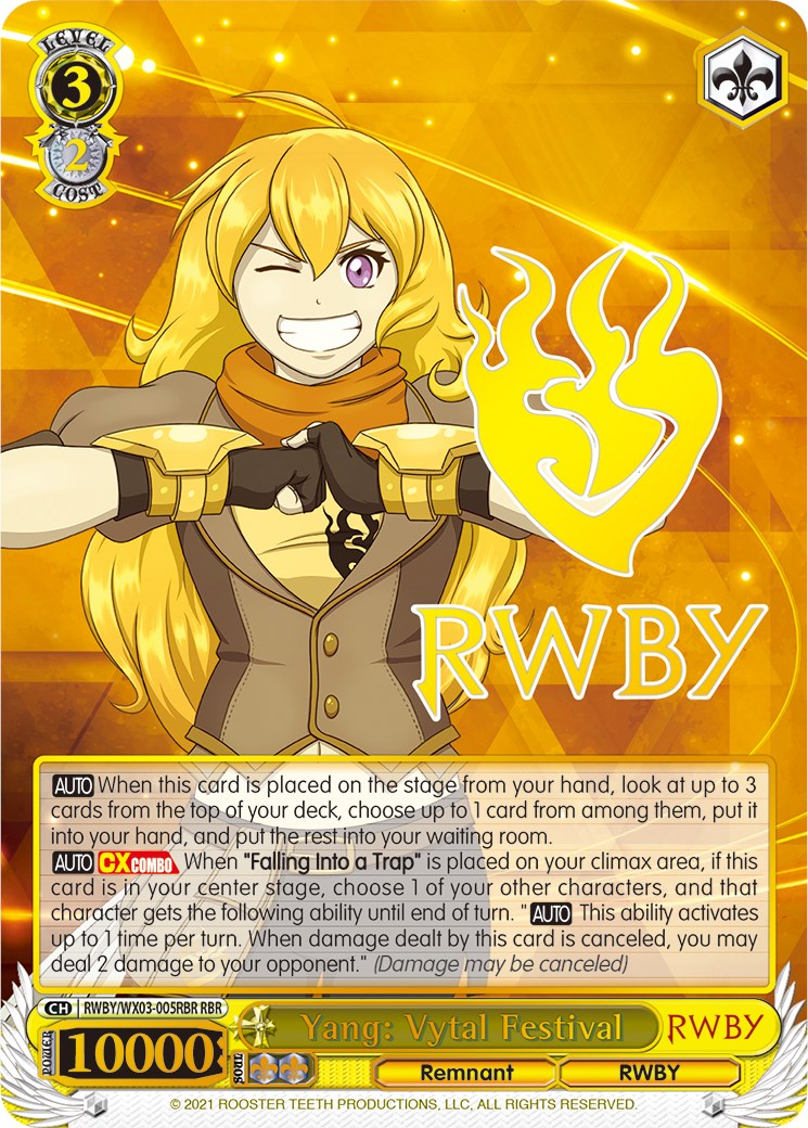 Yang: Vytal Festival (RWBY/WX03-005RBR RBR) [RWBY]