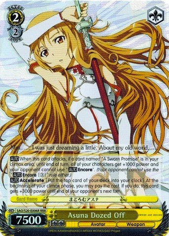 Asuna Dozed Off (SAO/S20-E006R RRR) [Sword Art Online]