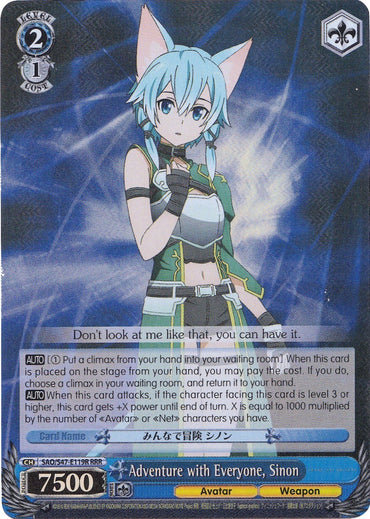 Adventure with Everyone, Sinon (SAO/S47-E119R RRR) [Sword Art Online Re: Edit]