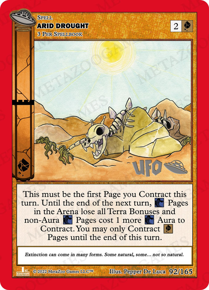 Arid Drought [Cryptid Nation: UFO First Edition Spoiler Pack]