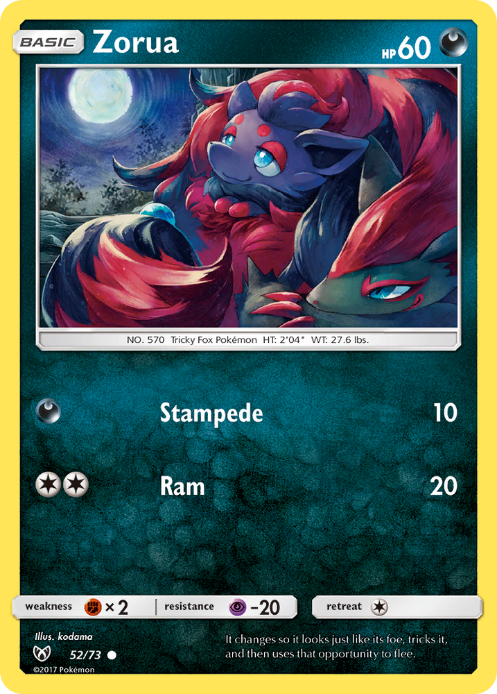 Zorua (52/73) [Sun & Moon: Shining Legends]