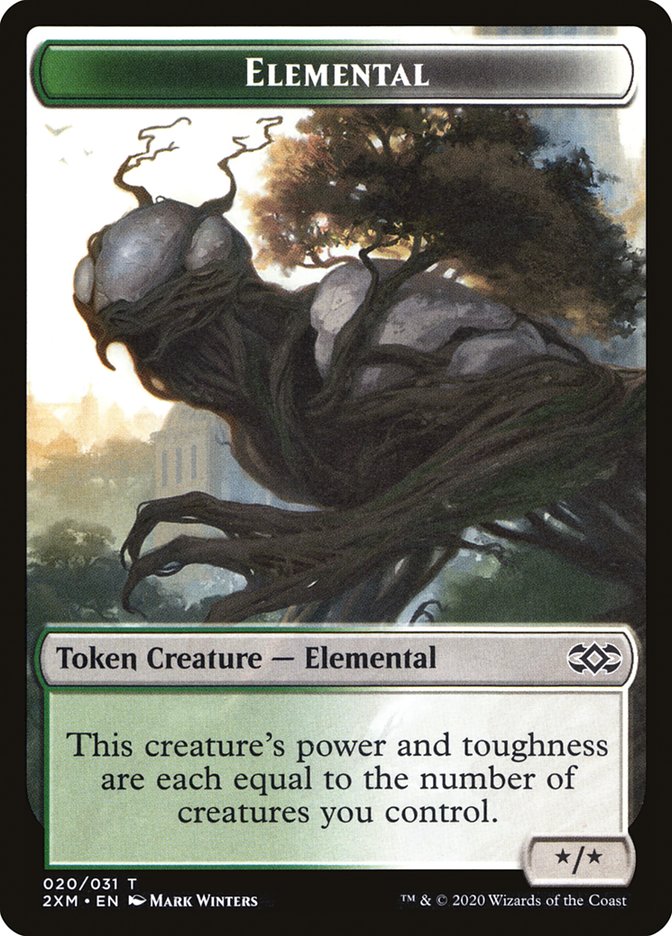 Ape // Elemental Double-sided Token [Double Masters Tokens]