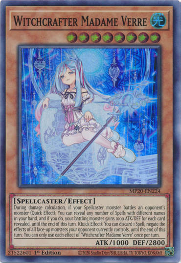 Witchcrafter Madame Verre [MP20-EN224] Super Rare